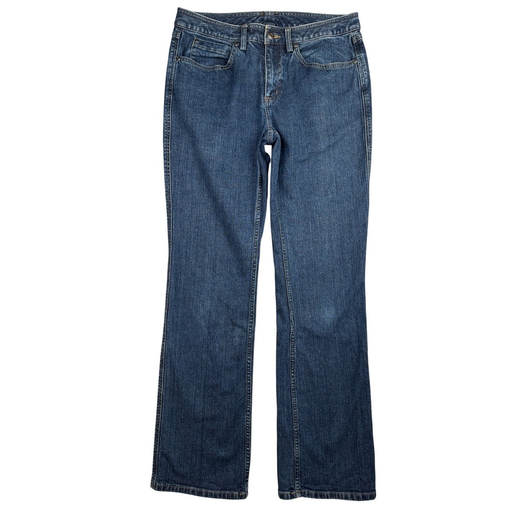 Duluth Trading Co Jeans Womens 10 Tall 33 Inseam Bootcut Stretch Denim